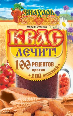 Мария Останина Квас лечит! 100 рецептов против 100 болезней обложка книги