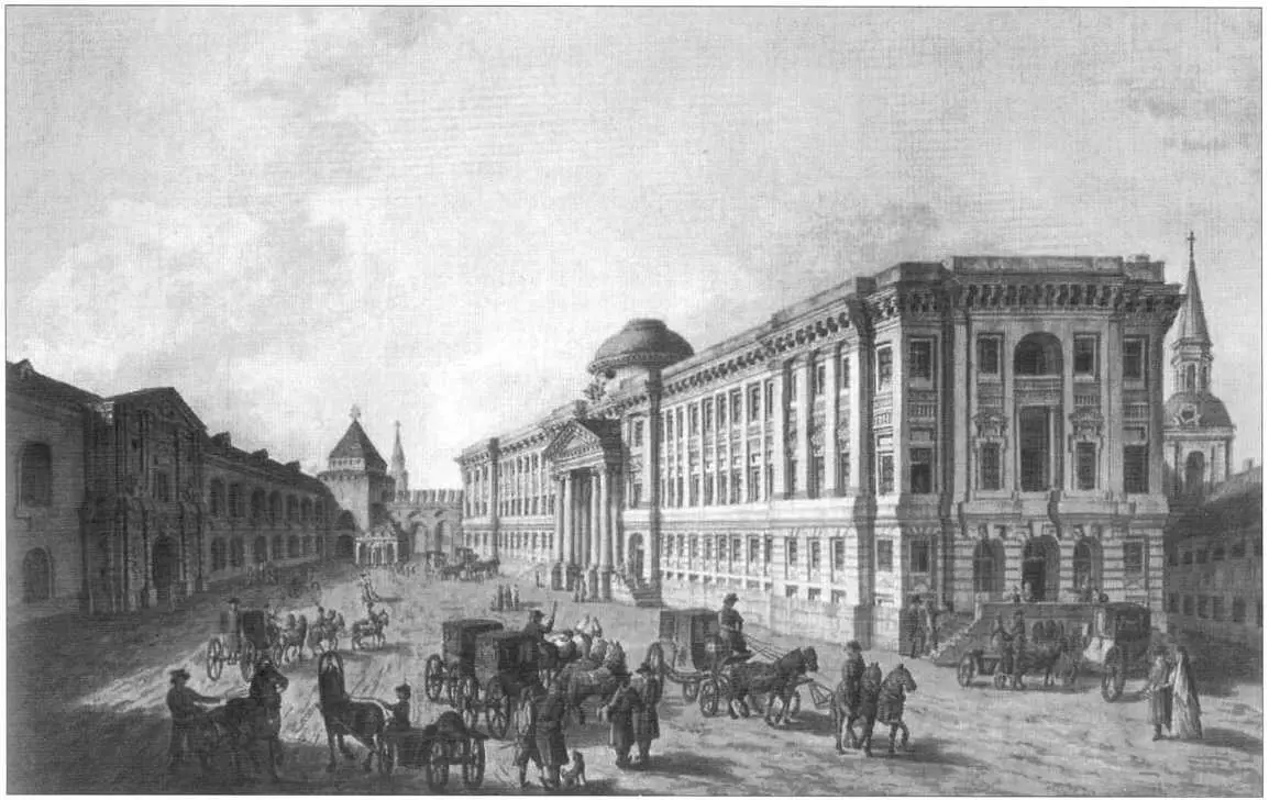 Никольская улица в Кремле Вид в Кремле у Никольских ворот на здания Сената и - фото 7