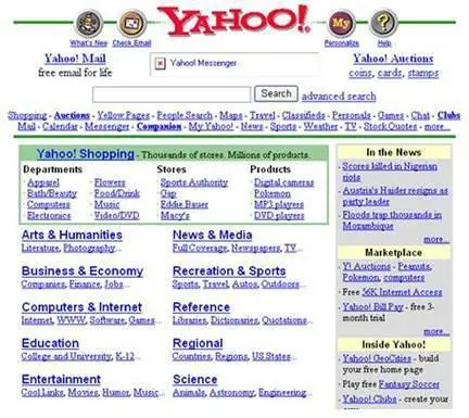 Figure 10 The Yahoo homepage circa 1998 Figure 11 The Google homepage - фото 13