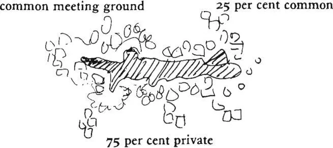 Shape the common land so it has some enclosure and good sunlightsouth facing - фото 372