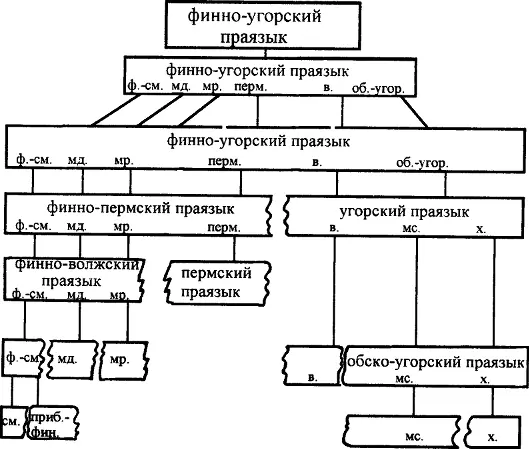 3 Родословное древо уральских языков из из Хелимский 1982 The Linguistic - фото 8
