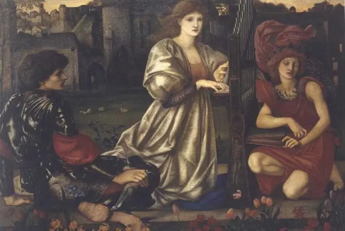 Sir Edward Coley BurneJones THE LOVE SONG Oil on canvas 18681877 The - фото 8