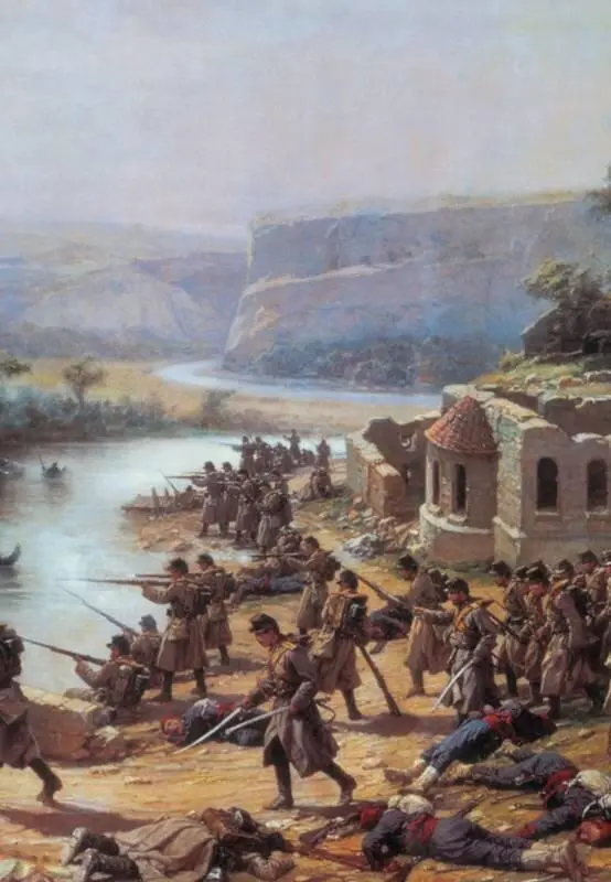 Ковалевский П Бой у ИвановоЧифлик 2 октября 1877 года фрагмент Мы самый - фото 5