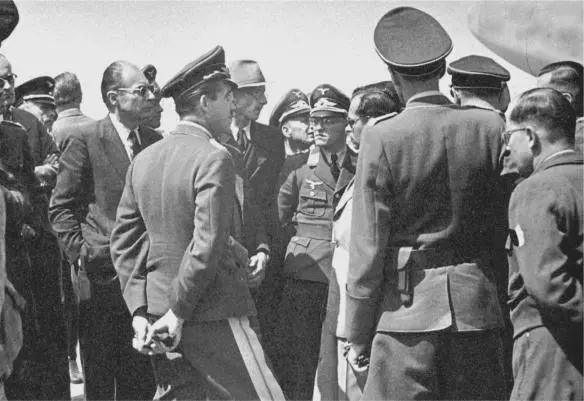 Adolf Galland at Lechfeld during the time of his test flight He was - фото 49