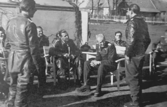 Heinz Bär left of center seated apparently dressing down Eduard Schallmoser - фото 54