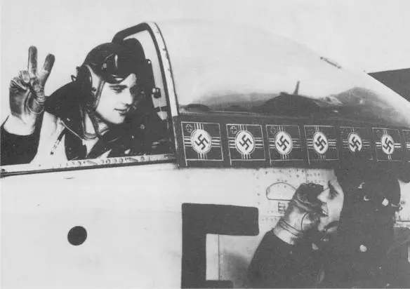 Captain Urban L Ben Drew following his two Me 262 kills He received the Air - фото 66