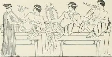 Fig 185 Un banquet en Grèce première plaçait ses jambes derrière le dos - фото 178