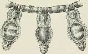Fig 458 Fragment de collier têtes diiommes ou danimaux en or ciselé - фото 442