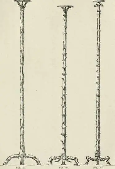 Fig iJ Candélabres rustiques LHABITATION pin ou la torche allumée - фото 688