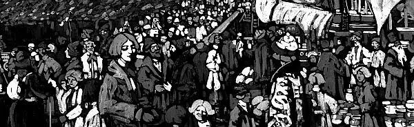 На обороте В Кандинский Приезд купцов Фрагмент Древнерусский - фото 8