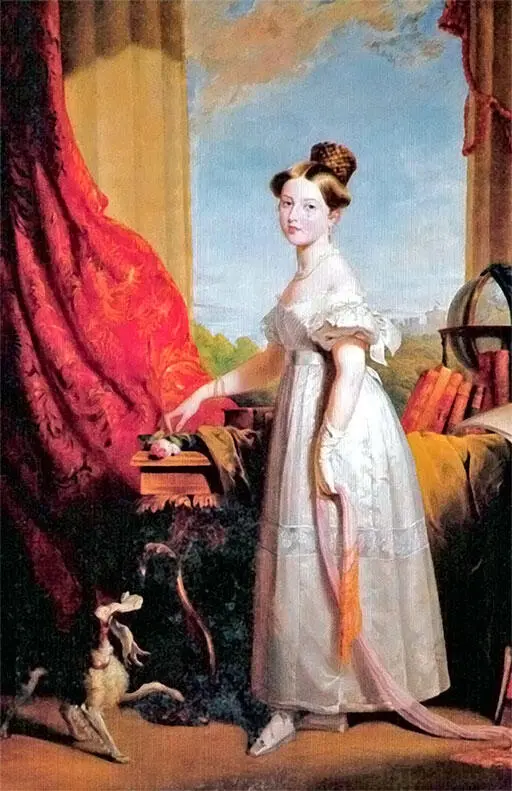 Королева Виктория в 1833 году когда она еще была принцессой со своим - фото 66