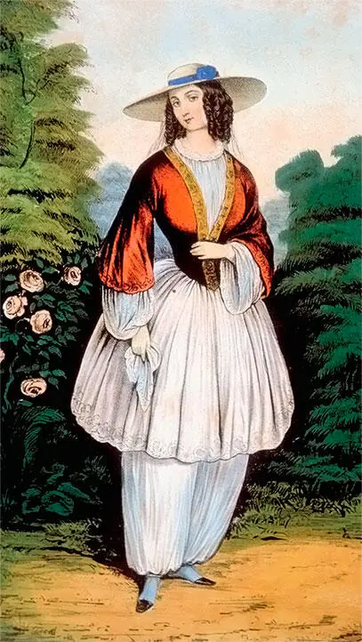 Блумерсы 1851 год Амелия Блумер вместе с одной своей подругой стали носить - фото 132