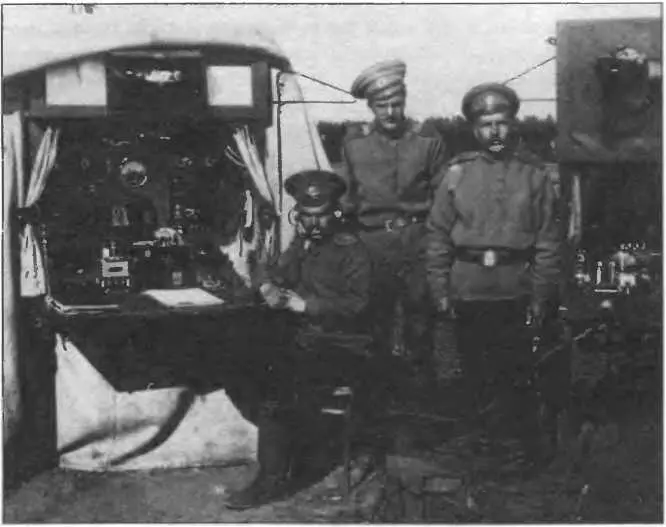 Русская полевая радиостанция на Западном фронте 1915 г Однако русское - фото 93