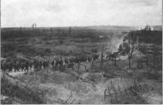 Вторая битва на Марне Немецкая колонна меняет дислокацию 1918 г 18 июля 10я - фото 177