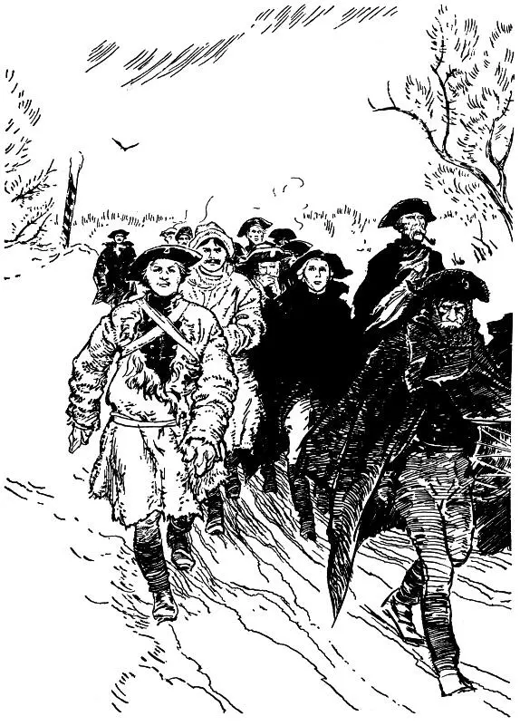 Батальон шел широкой просекой в облаке морозного пара от дыхания Батальон - фото 5