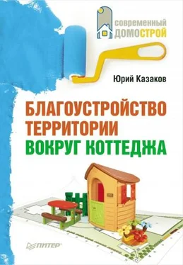 Юрий Казаков Благоустройство территории вокруг коттеджа обложка книги