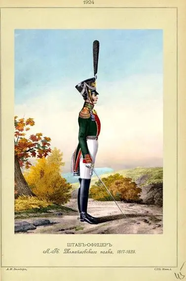 Памятник Измайловскому полку на Бородинском поле 19 марта 1814 года - фото 108