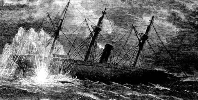 Потопление шлюпа Хасатоник субмариной ХЛ Ханли 17 февраля 1864 г - фото 46