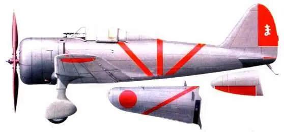 Ки27a 2го Чутая 1го Сентая Номонган 1939 год На руле белая хирагана Ма - фото 135