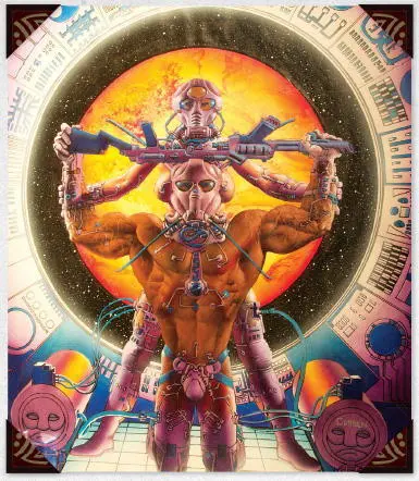 Hanging at Bleak House is the original art for the poster by Richard Corben - фото 12