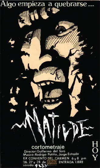 A poster promoting Matilde one of del Toros short films featuring art and - фото 20