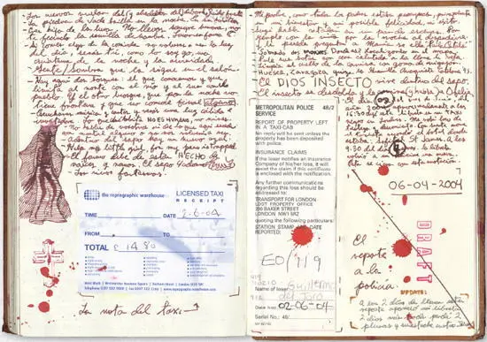 Notebook 3 Pages 48A and 48B which include the receipt for the taxi ride in - фото 28