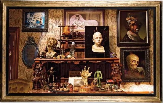 An example of one of the many displays at Bleak House this one in the Haunted - фото 37
