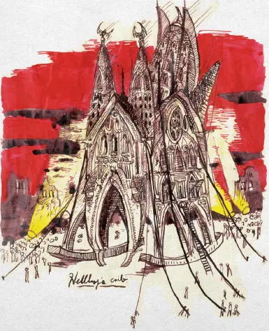 Del Toros early drawing of Hellboys crib from Notebook 3 Page 10B From the - фото 42