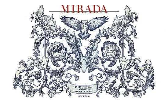 The logo for Mirada del Toros production company Sculptures of skulls and - фото 46