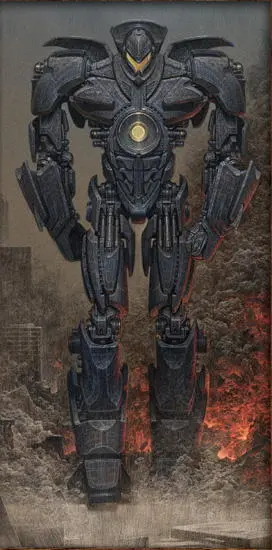 Concept of Gipsy Danger the heroic American Jaeger by Oscar Chichoni - фото 378