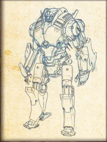 Sketch of the Chinese Jaeger Crimson Typhoon by Francisco Ruiz Velasco - фото 386