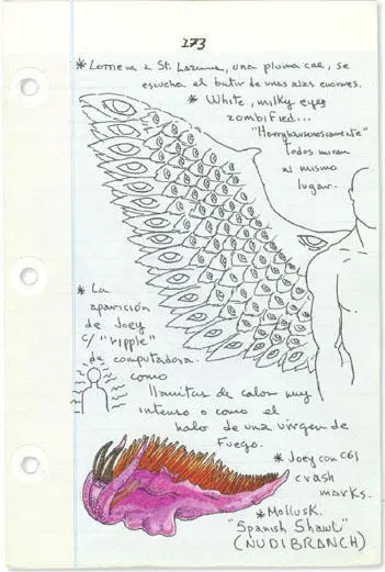 BLUE NOTEBOOK PAGE 173 Lottie goes to St Lazarus a feather falls out the - фото 417