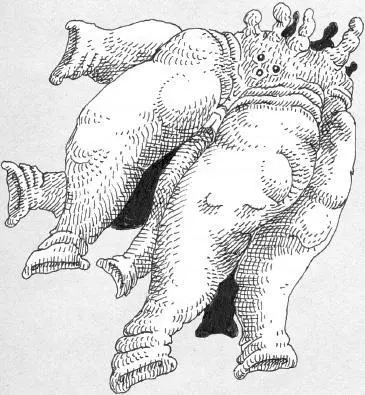 A drawing of one of H P Lovecrafts Elder Things from del Toros Blue - фото 428