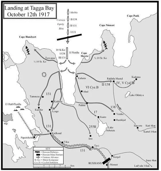 Map 3 The Landing at Tagga Bay on October 12th 1917 With the initial - фото 3