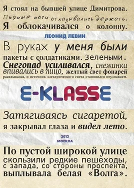 Леонид Левин E-klasse обложка книги