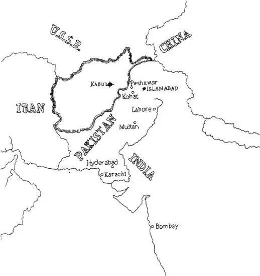 The Young Mans sketch map of Afghanistan Looking due north from Peshawar - фото 3