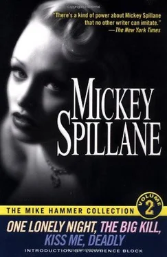 Mickey Spillane One Lonely Night обложка книги