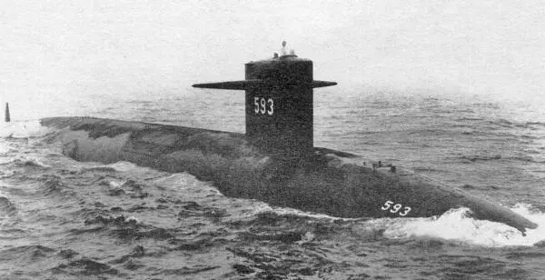 Подводная лодка Трешер 1965 12 ноября во время плавания из Майами в Нассау - фото 46