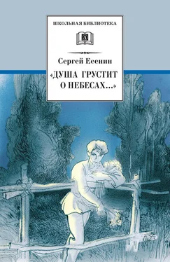 Сергей Есенин «Душа грустит о небесах…» Стихотворения и поэмы обложка книги