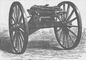 Оригинальная американская 6ствольная картечница Гатлинга Вначале о - фото 2