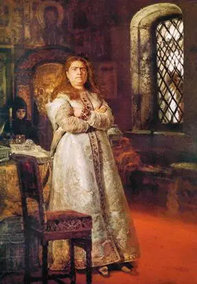 Царевна Софья Алексеевна в Новодевичьем в 1698 году Худ И Репин 1879 г - фото 29
