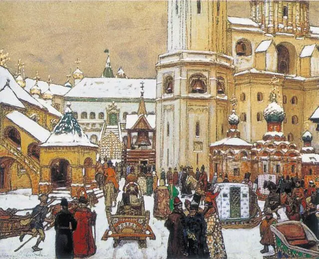 Площадь Ивана Великого в Кремле Худ А Васнецов Иконописный портрет Ивана - фото 45