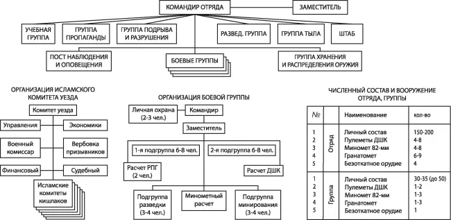 Структура вооружение и численный состав отряда группы мятежников Их - фото 13