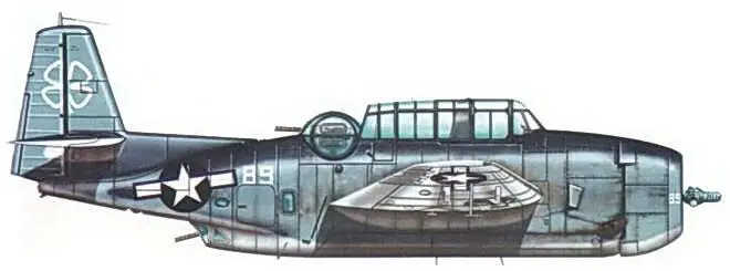TBMIC Эвенджер из эскадрильи VC 76 базирующейся на авианосце USS Petroff Bay - фото 237