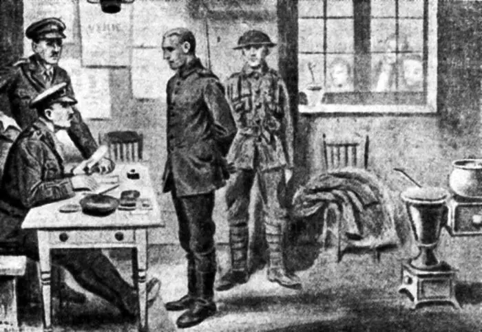 Рис 3 Опрос пленного германского снайпера В это время в германской армии - фото 3