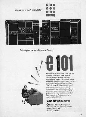 A 1957 ad showing the popular conception of a computer as a giant brain - фото 49