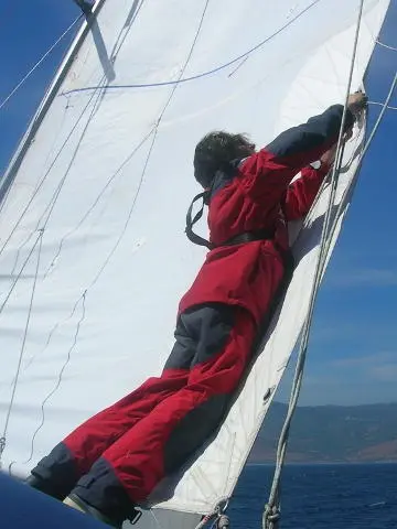 Photo 21 Jess trims the mainsail in the Strait of Gibraltar Photo 22 - фото 22