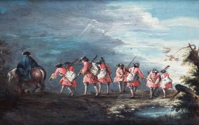 8 Рекруты догоняющие полк Масло Собрание Ротшильда Париж 9 - фото 9