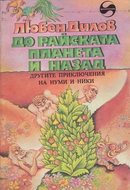 Любен Дилов До райската планета и назад (Другите приключения на Нуми и Ники Научнофантастичен роман за деца) обложка книги