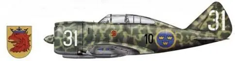 Re2000 из Юго авиакрыла ВВС Швеции 1942 г Швеция сохраняла нейтралитет и ее - фото 154